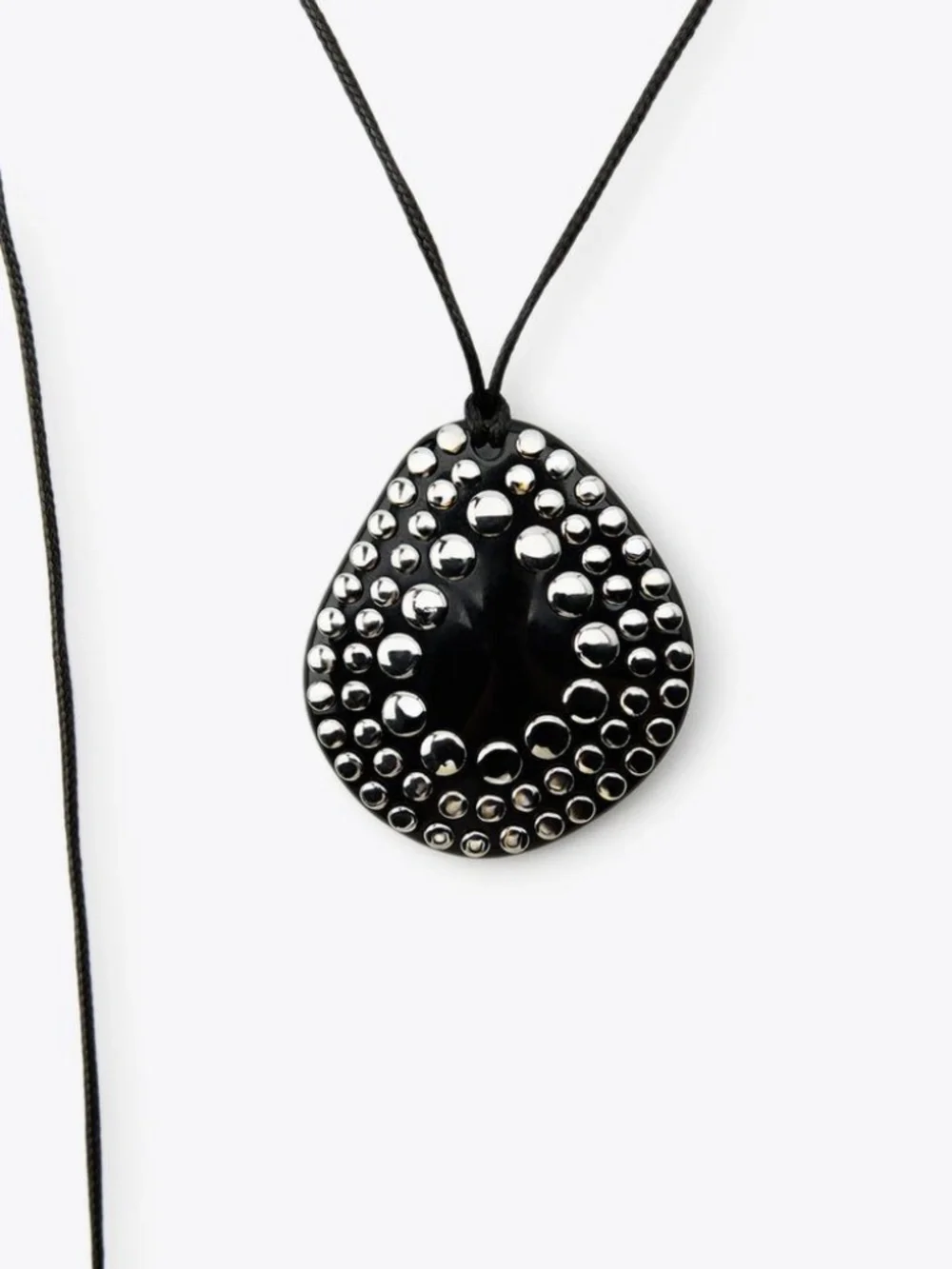 NWT Zara 2-Pack Cord Stud Pendant Necklaces - Picture 3 of 9